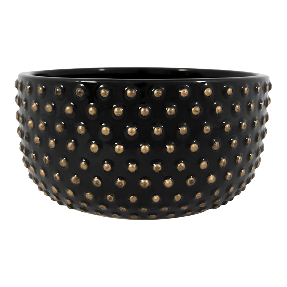 Plantenschaal Bolino - D20 X H11cm - Shiny Black 3 Plantenschaal Bolino - D20 X H11cm - Shiny Black