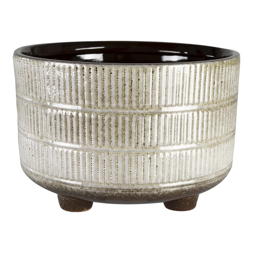 Plantenschaal Denise - D21 X H14cm - Off White 3 Plantenschaal Denise - D21 X H14cm - Off White