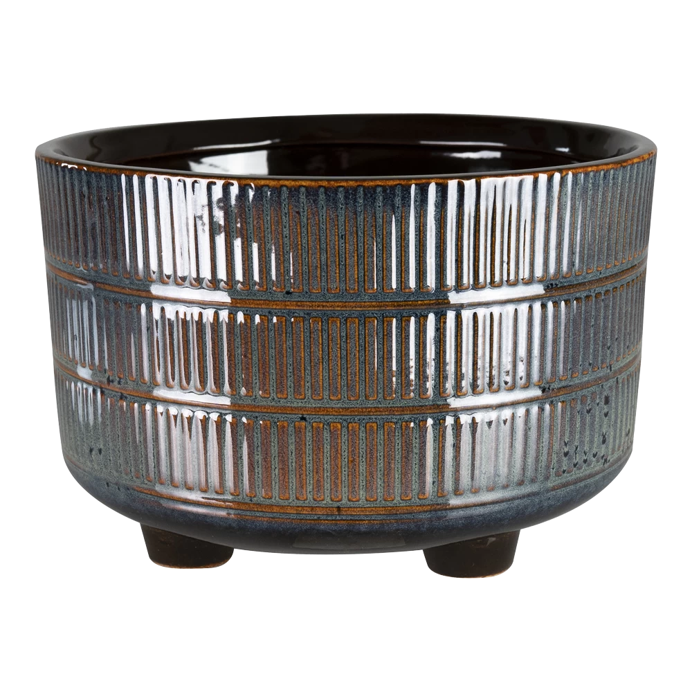 Plantenschaal Denise - D21 X H14cm - Sky Blue 3 Plantenschaal Denise - D21 X H14cm - Sky Blue