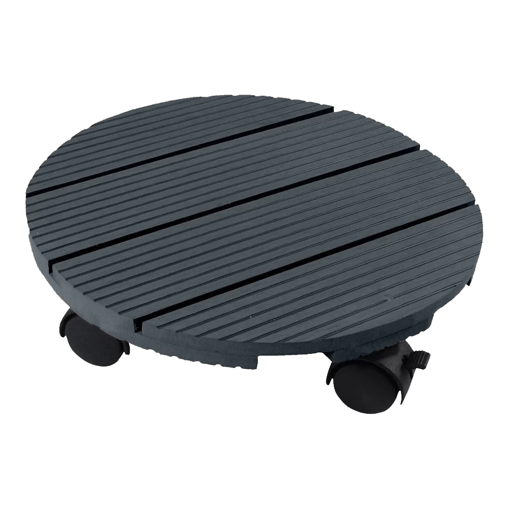 Plantentrolley Rond HKC - 30cm - Antraciet - Max. 50kg - Nature 2 Plantentrolley Rond HKC - 30cm - Antraciet - Max. 50kg - Nature