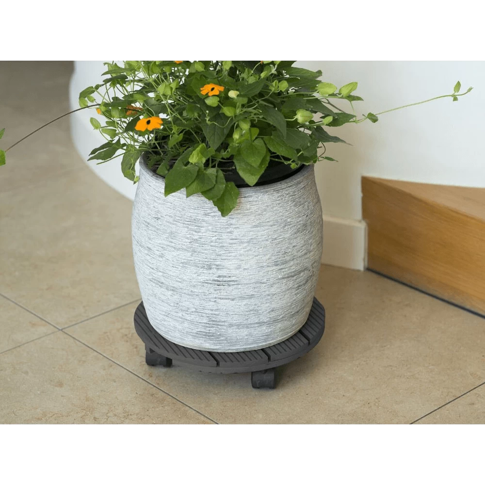 Plantentrolley Rond HKC - 30cm - Antraciet - Max. 50kg - Nature 3 Plantentrolley Rond HKC - 30cm - Antraciet - Max. 50kg - Nature - Afbeelding 2