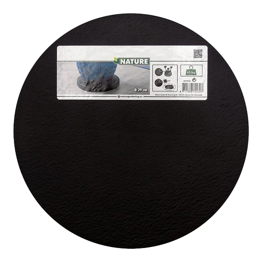 Plantentrolley Rond Kunststof 29cm - Antraciet - Max. 40kg - Nature 3 Plantentrolley Rond Kunststof 29cm - Antraciet - Max. 40kg - Nature