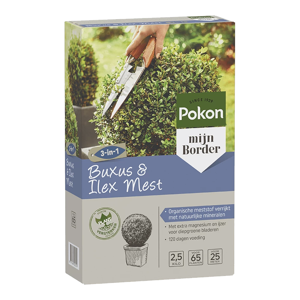 Pokon Buxus & Ilex Mest 2,5kg - Tuinplanten Voeding 3 Pokon Buxus & Ilex Mest 2,5kg - Tuinplanten Voeding