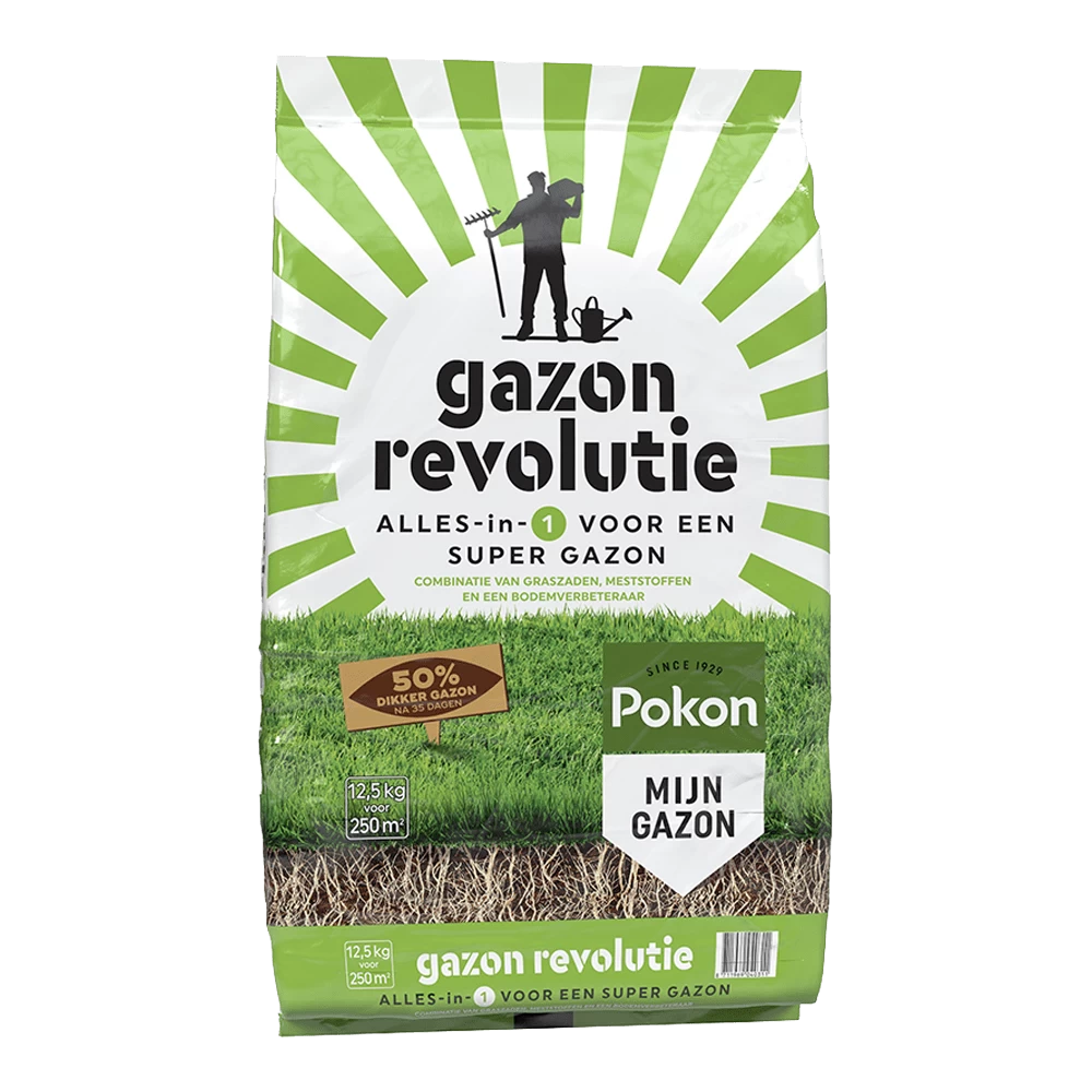 Pokon Gazon Revolutie 12,5kg - Gazonmeststof, Graszaad 3 Pokon Gazon Revolutie 12,5kg - Gazonmeststof, Graszaad