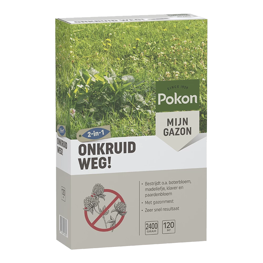 Pokon Onkruid Weg! 2,4kg Voor 120mu00b2 - Onkruid En Aanslag 3 Pokon Onkruid Weg! 2,4kg Voor 120mu00b2 - Onkruid En Aanslag