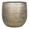 Bloempot Mira - D29 X H27cm - Goud 1 Bloempot Mira - D29 X H27cm - Goud -Tuinbenodigdheden Bevordering pot mira d29 h27cm industrieel goud bloempot 1