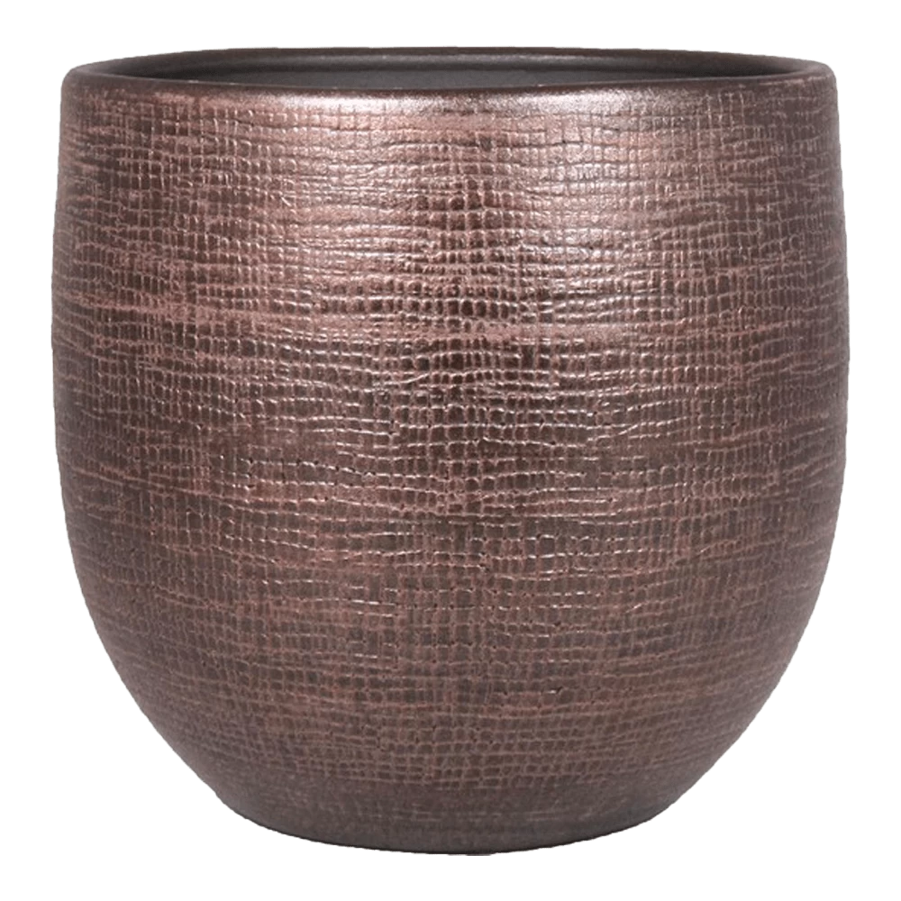 Bloempot Mira - D29 X H27cm - Koper 3 Bloempot Mira - D29 X H27cm - Koper