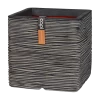 Capi Plantenbak Vierkant Nature Rib NL - L40 X B40 X H40cm - Antraciet 1 Capi Plantenbak Vierkant Nature Rib NL - L40 X B40 X H40cm - Antraciet -Tuinbenodigdheden Bevordering pot vierkant rib nl 40x40x40 antraciet plantenbak 1 5