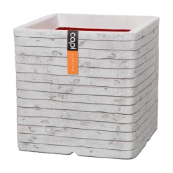 Capi Plantenbak Vierkant Nature Row NL - L30 X B30 X H30cm - Ivoor