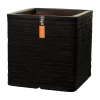 Capi Plantenbak Vierkant Nature Row NL - L30 X B30 X H30cm - Zwart