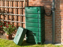 Regentank 276L Kunststof - Groen - H135x60x40cm - Nature 10 Regentank 276L Kunststof - Groen - H135x60x40cm - Nature -Tuinbenodigdheden Bevordering regentank 276l kunststof groen h135x60x40cm 5 4