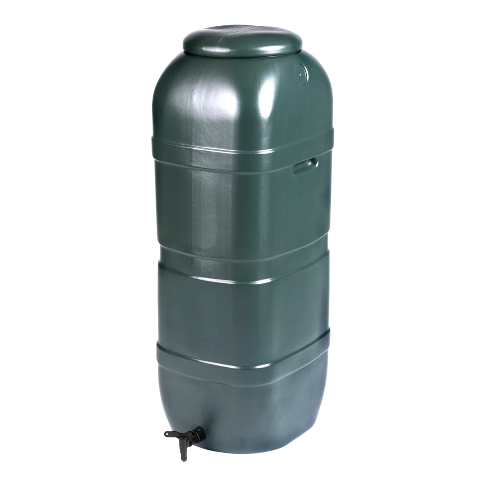 Regenton 100L Kunststof 'slimline' - Groen H96x36x32cm - Nature 3 Regenton 100L Kunststof 'slimline' - Groen H96x36x32cm - Nature