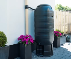 Regenton 250L Kunststof 'slimline' - Groen H121x50x50cm - Nature -Tuinbenodigdheden Bevordering regenton 250l kunststof slimline groen h121x50x50cm 7