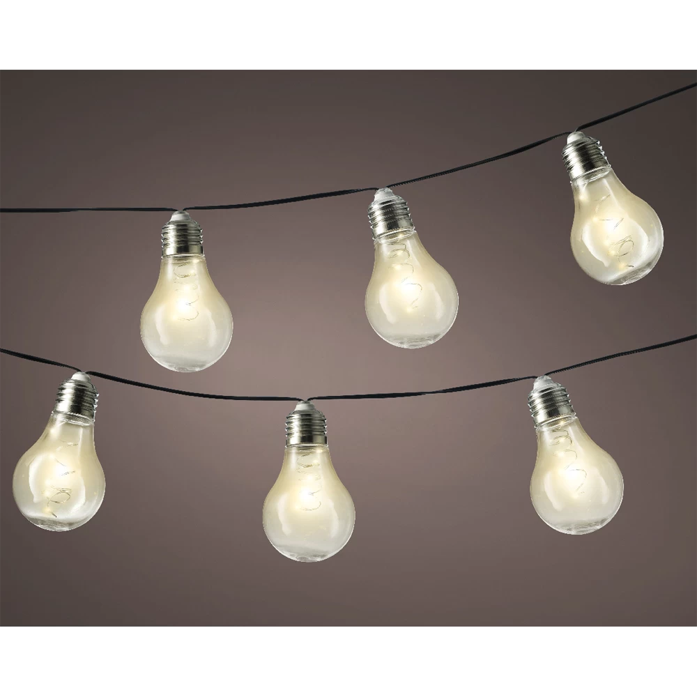 Lumineo Solar Feestverlichting Lichtsnoer - 450cm - 50 LED Lampen - Warm Wit 4 Lumineo Solar Feestverlichting Lichtsnoer - 450cm - 50 LED Lampen - Warm Wit - Afbeelding 2