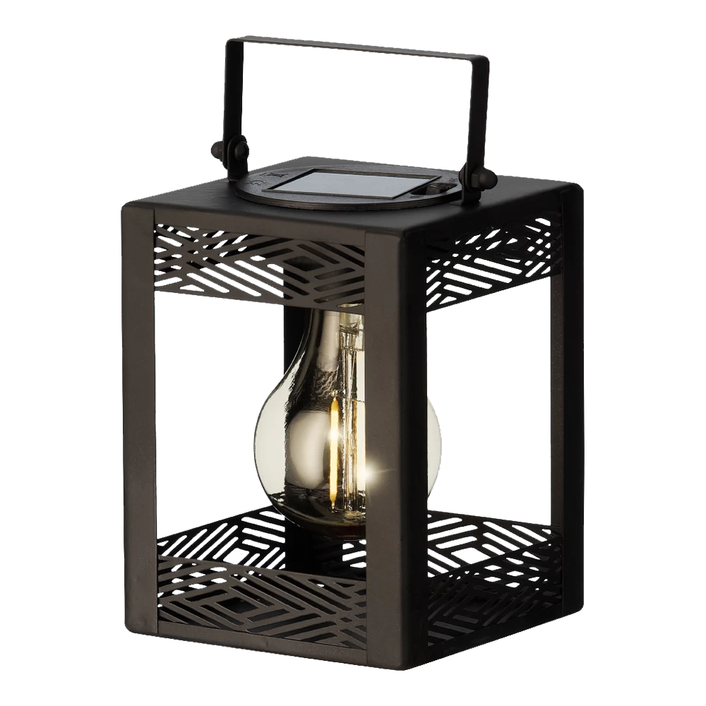 Lumineo Solar Set Met Tuinlamp En Lantaarn - LED - D10.5 X H80cm - Zwart - 4st. 6 Lumineo Solar Set Met Tuinlamp En Lantaarn - LED - D10.5 X H80cm - Zwart - 4st. - Afbeelding 4