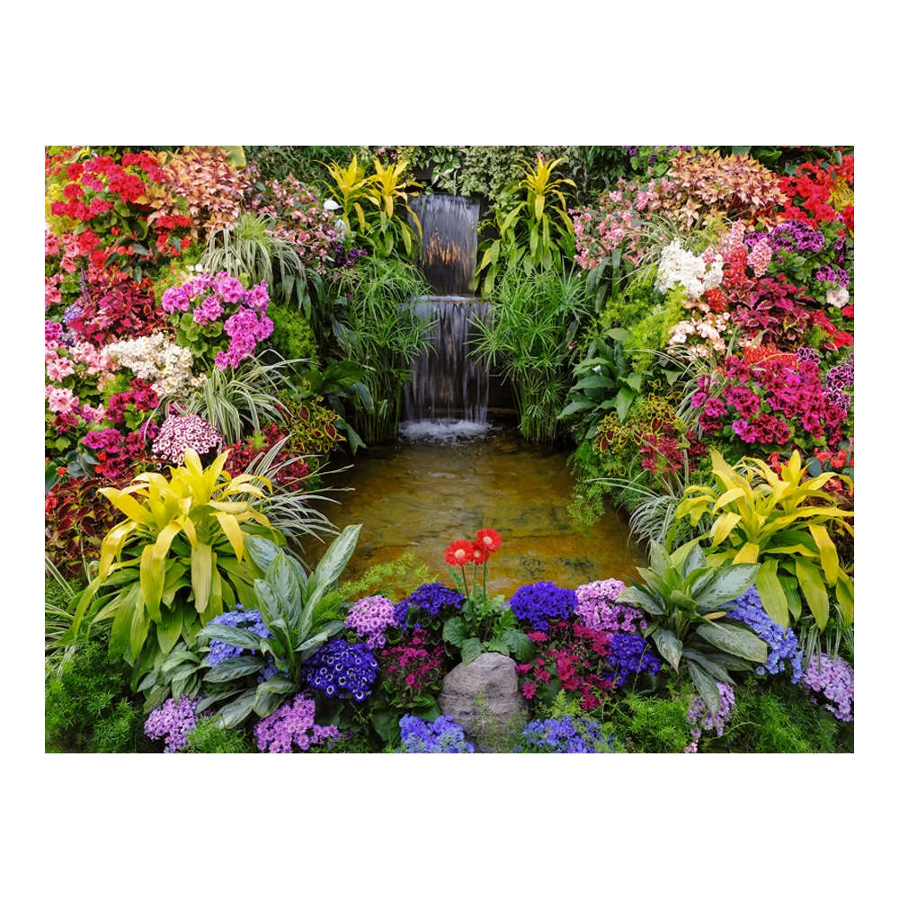 Tuinposter Watertrappetje - L - 120x90cm 3 Tuinposter Watertrappetje - L - 120x90cm