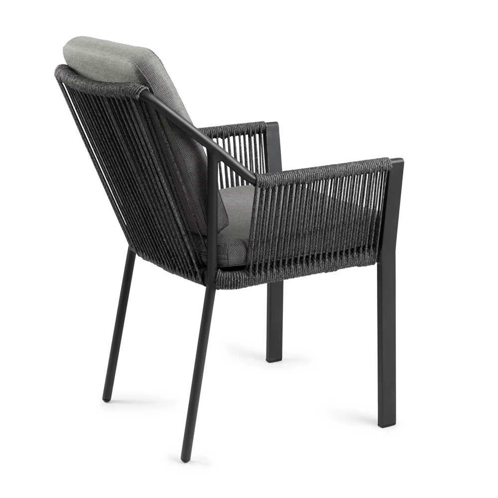 Tuinstoel Liv - Dining Stoel - Charcoal 4 Tuinstoel Liv - Dining Stoel - Charcoal - Afbeelding 2