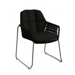Tuinstoel Rivera - Dining Stoel - Zwart