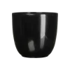 Bloempot Tusca - D28 X H25cm - Zwart -Tuinbenodigdheden Bevordering tusca pot rond zwart h25xd28cm bloempot 1 4