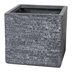 Plantenbak Utah Cubi - L44 X B44 X H38.5cm - Donkergrijs