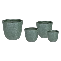 Bloempot Utah Egg Cypress Wash - D27 X H26cm - Groen 5 Bloempot Utah Egg Cypress Wash - D27 X H26cm - Groen -Tuinbenodigdheden Bevordering utah egg pot cypress wash d25h25 bloempot 6 5