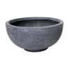 Plantenschaal Utah - D44 X H21cm - Donkergrijs -Tuinbenodigdheden Bevordering utah round bowl graphite d44h21 schaal 1 4