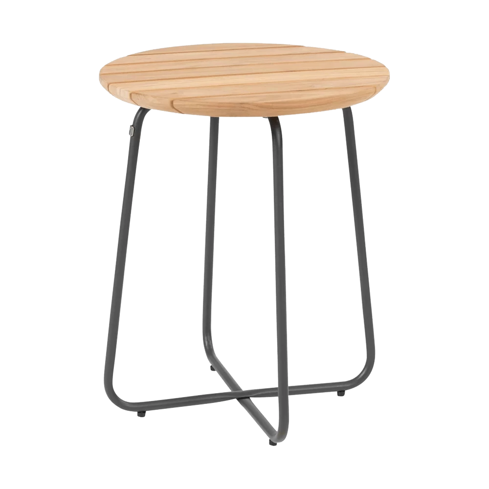 Verdi Side Tafel - U00f8 45 Cm - Natural Teak 4 Verdi Side Tafel - U00f8 45 Cm - Natural Teak - Afbeelding 2