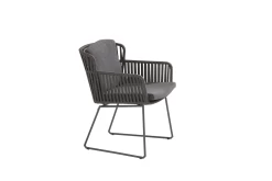 Vitali Dining Stoel - Antraciet - Incl. Kussens 10 Vitali Dining Stoel - Antraciet - Incl. Kussens -Tuinbenodigdheden Bevordering vitali dining stoel antraciet incl kussens 4 2