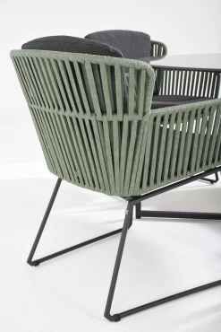 Vitali Dining Stoel - Groen - Incl. Kussens -Tuinbenodigdheden Bevordering vitali dining stoel groen incl kussens 5 2