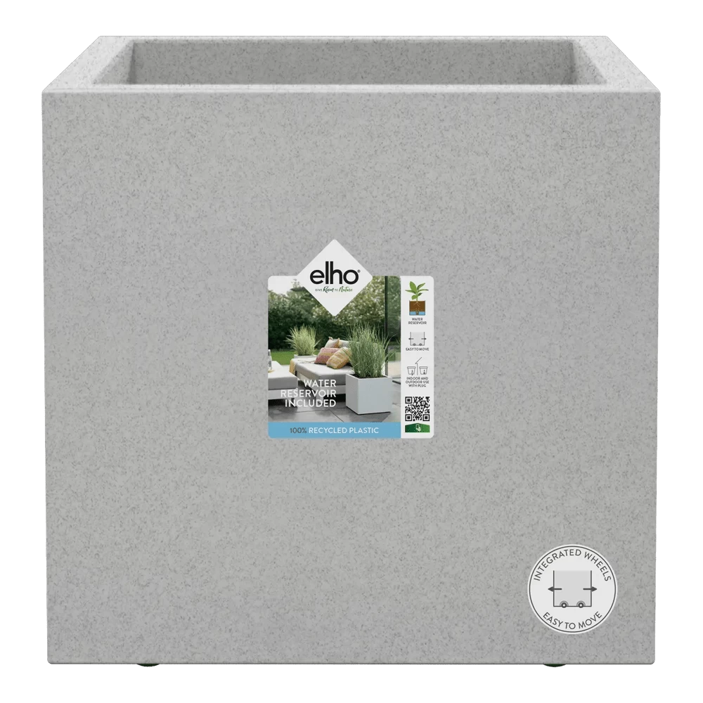 Elho Vivo Next Vierkant Wielen 40cm - Warm Grijs 7 Elho Vivo Next Vierkant Wielen 40cm - Warm Grijs - Afbeelding 5