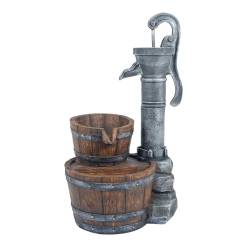 Waterornament Pomp Met Vaten - 74cm Hoog - Polystone